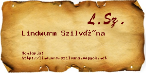 Lindwurm Szilvána névjegykártya